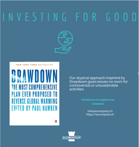 Swiss investment firm Econopolis, launches new green investing solution inspired by Paul Hawken’s best seller "Drawdown"
