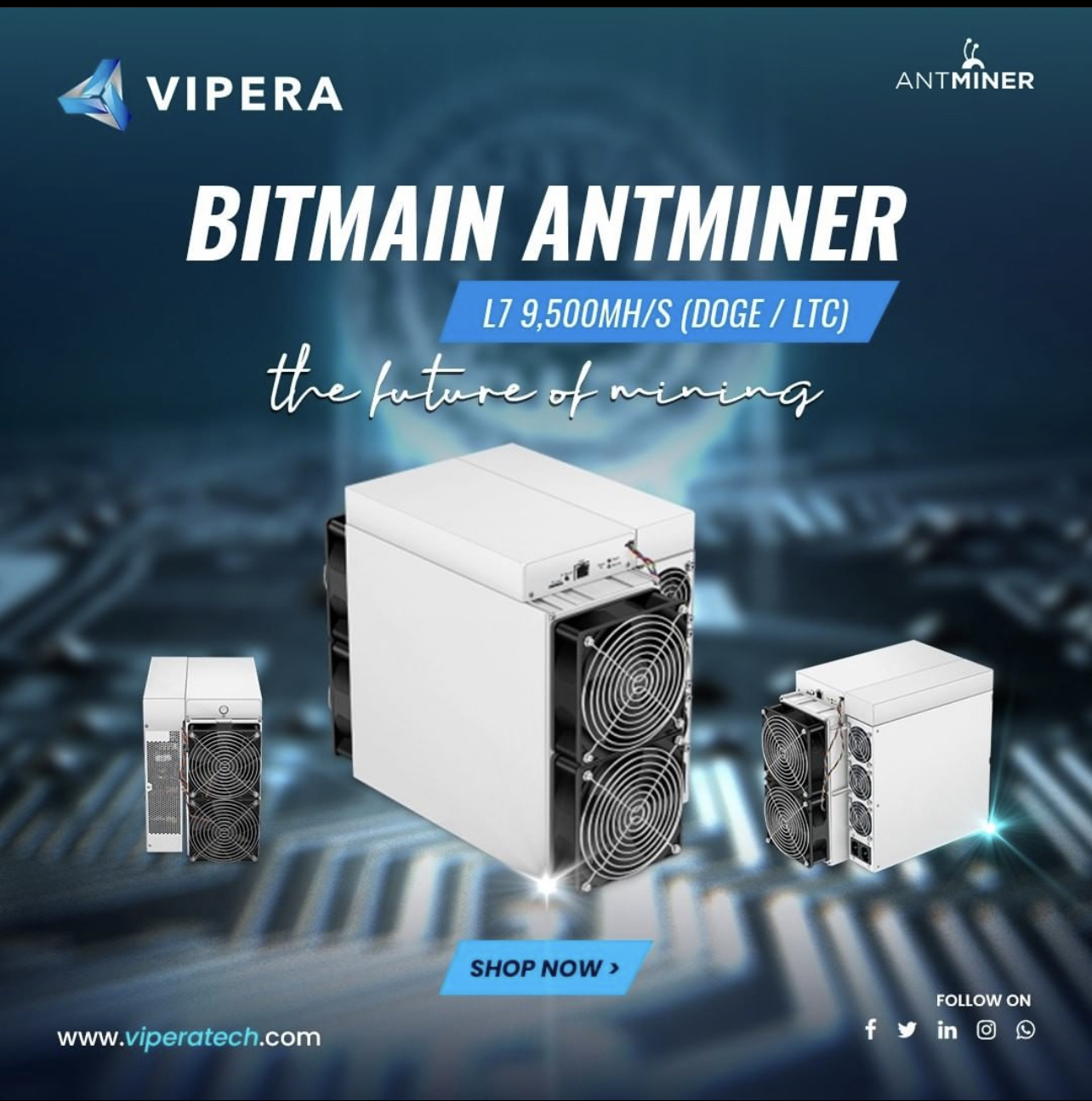 Vipera LLC, Announced Pre Order of the New 2021 Model Antminer L7