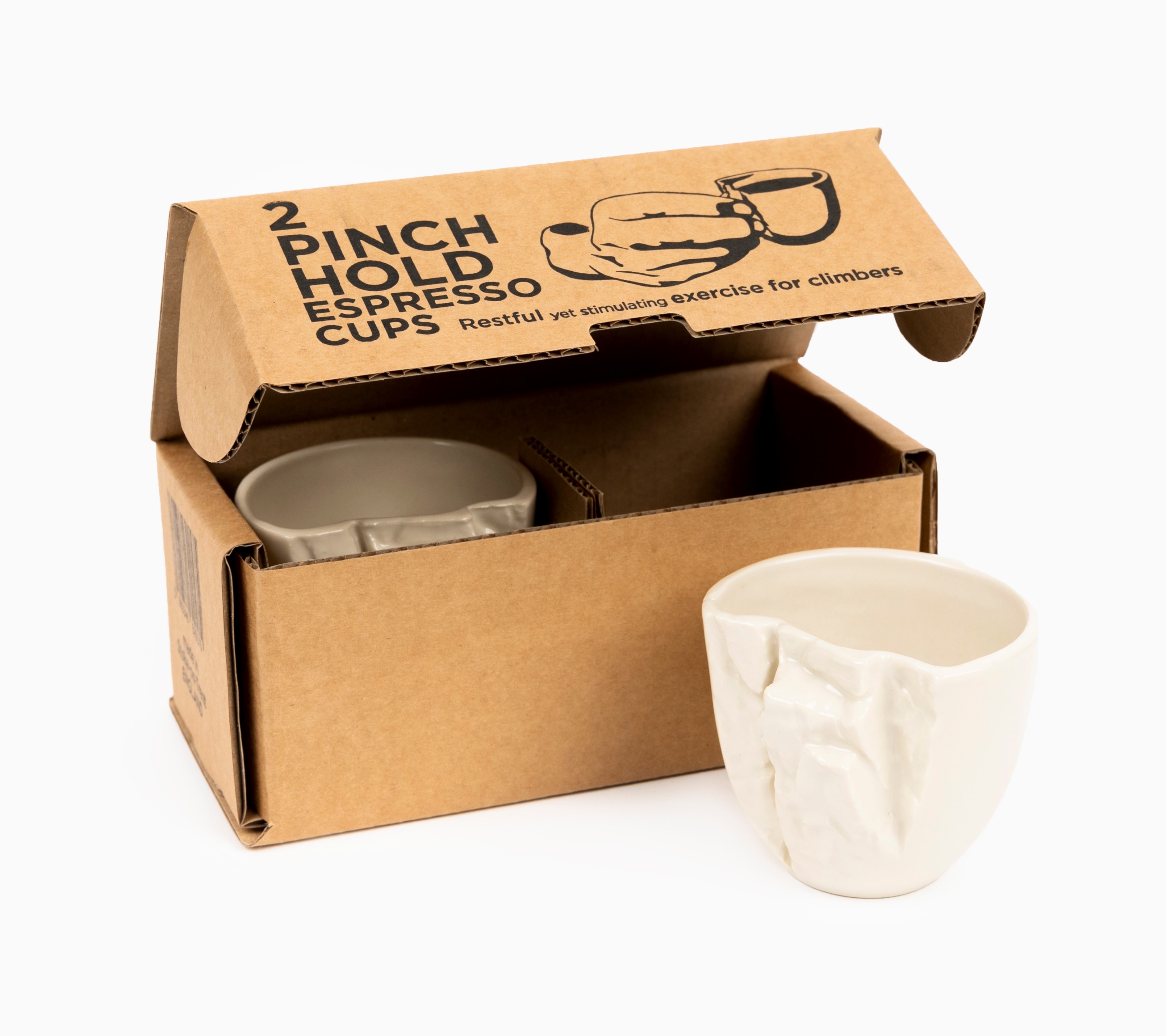 Pinch Hold Espresso Cups - The Perfect Christmas Gift for Coffee-Obsessed Rock Climbers
