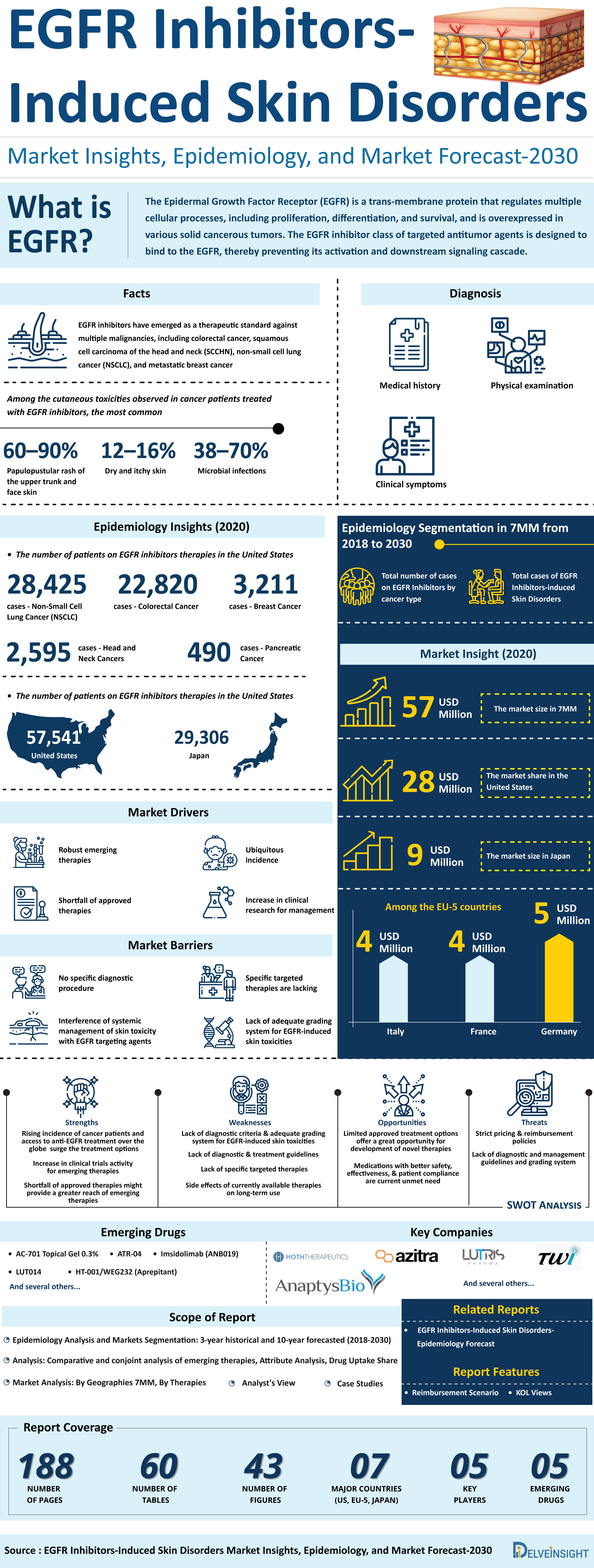 EGFR Inhibitors Induced Skin Disorders Meaning, Diagnosis, Treatment, and Market Report 2030 - DelveInsight