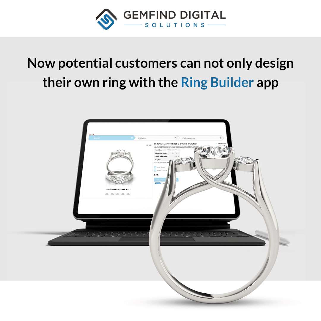 GemFind Launches Virtual TryOn Feature On RingBuilder® App To Enable
