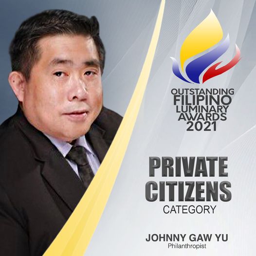 Johnny Gaw Yu Bags Outstanding Filipino Luminary Award 2021