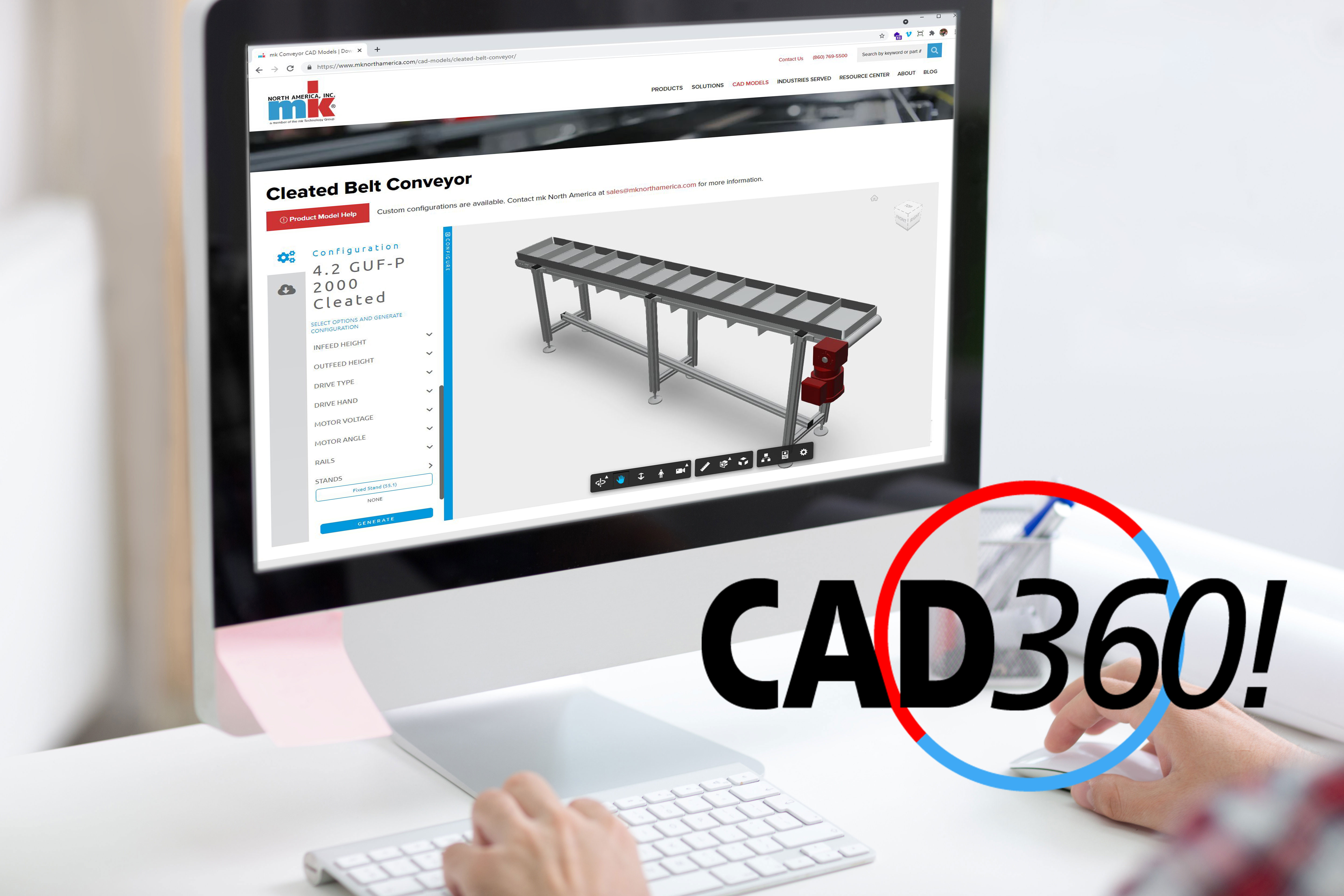 mk North America Announces New CAD360! Conveyor System Configurator