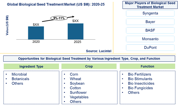 Biological seed treatment market is expected to grow at a CAGR of 9%-11% by 2025 - An exclusive market research report by Lucintel 