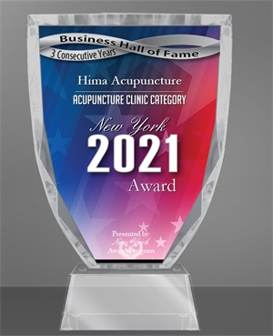Hima Acupuncture Awarded the Business Hall of Fame 2019-2021