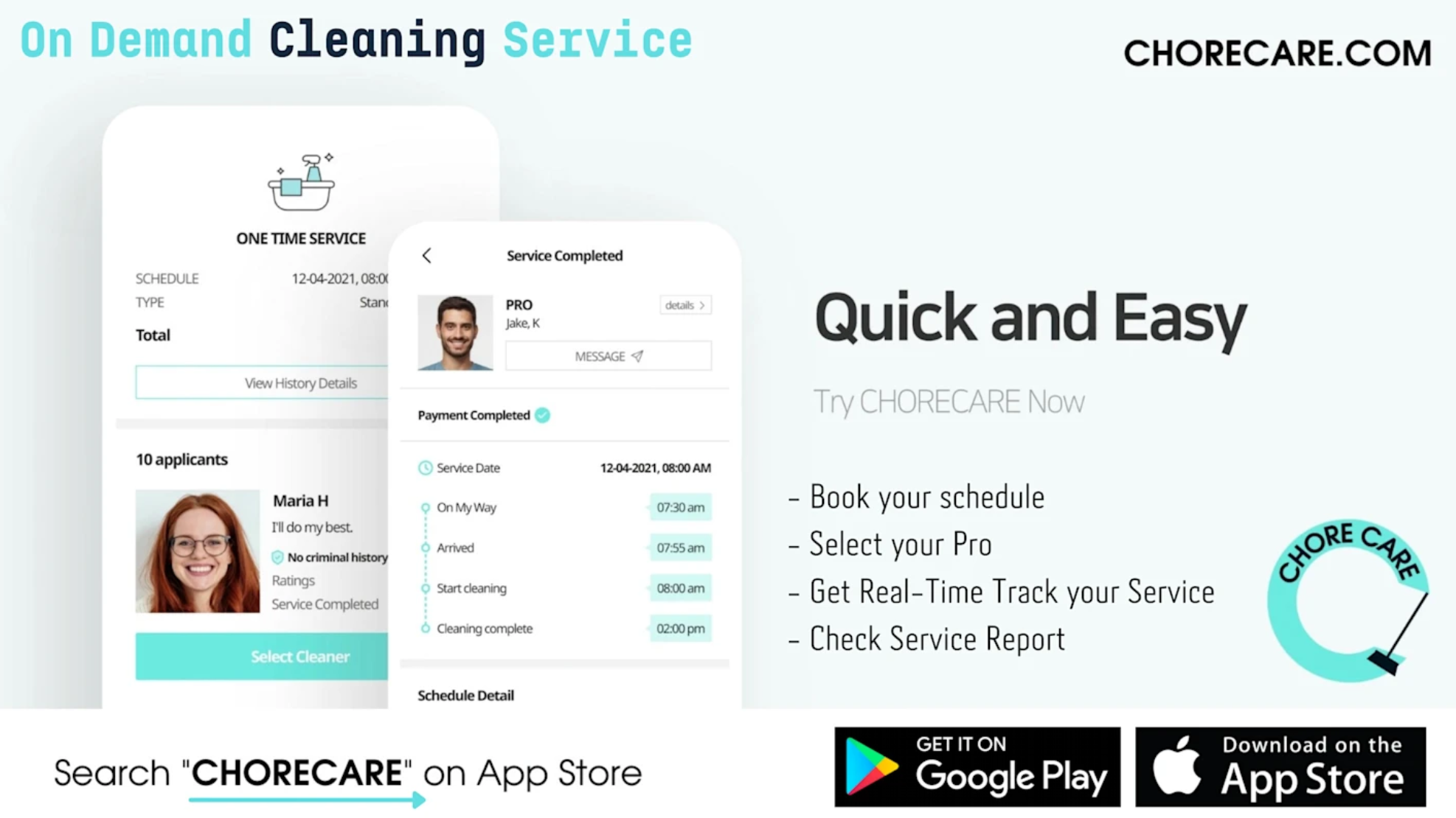 Chore Care Challenges The Status Quo With Their Online On-Demand Cleaning Services