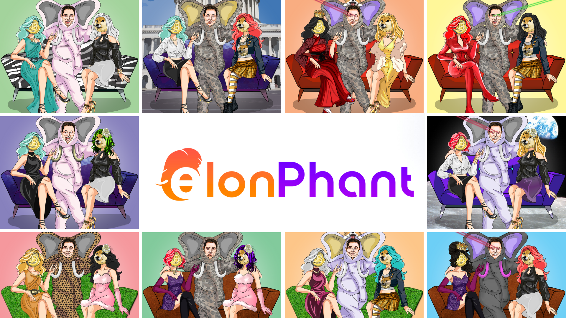 ElonPHANT Is Offering A Fun-Filled Look At The Relationship Between Elon Musk, Bitcoin And Dogecoin. 