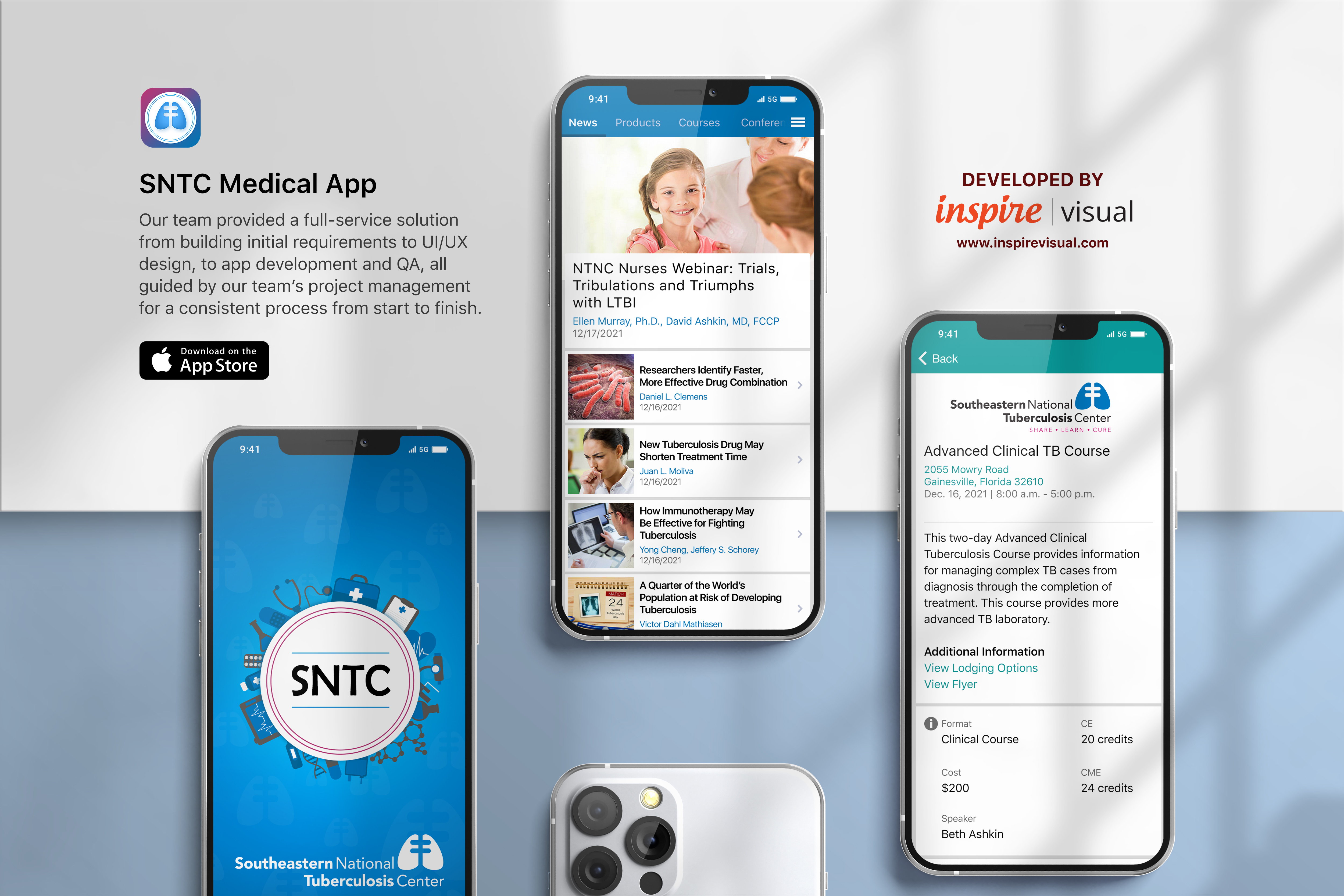 New healthcare mobile app developed by Inspire Visual is released to the app store by the SNTC 