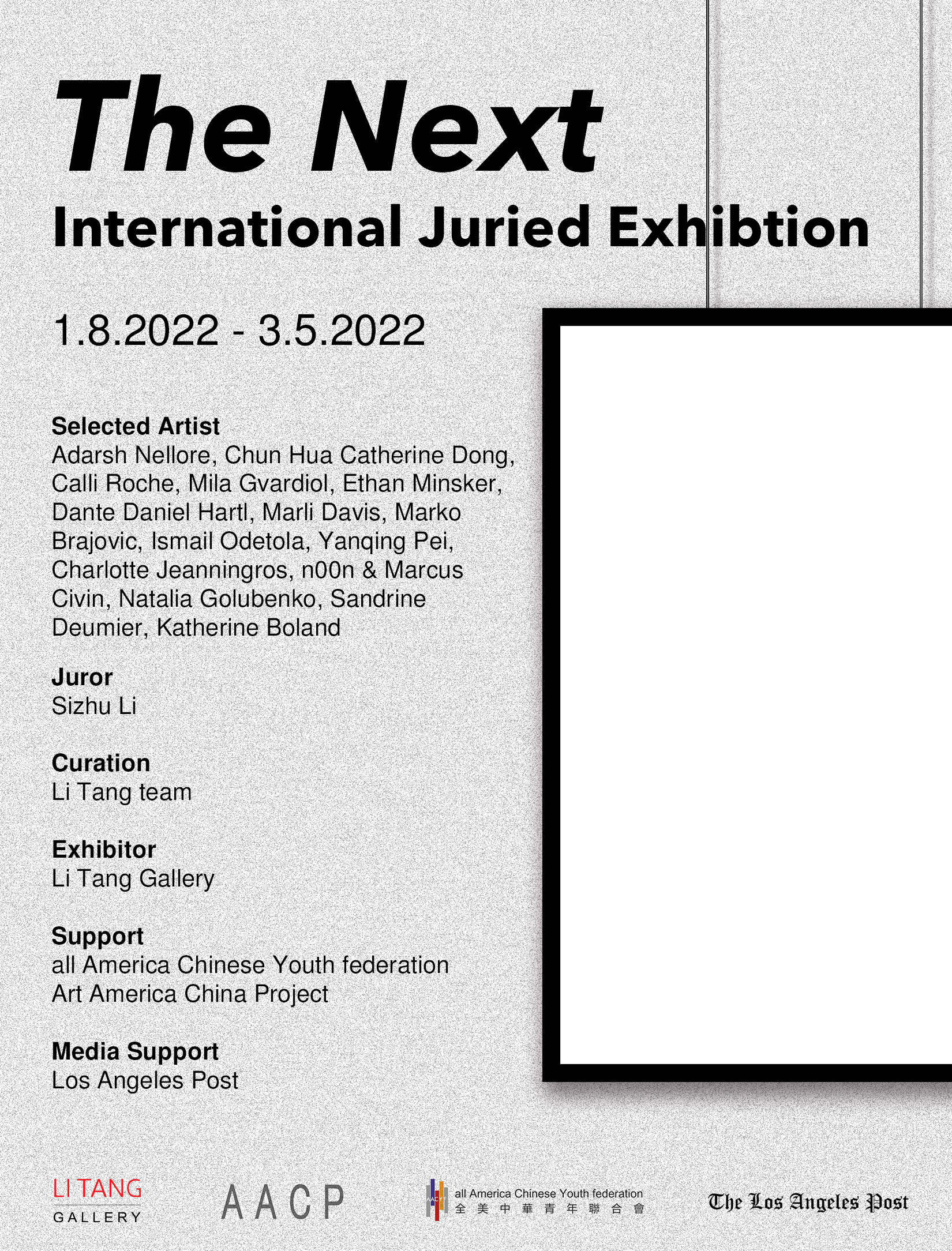 Li Tang Gallery Inaugurates Its Online Art Space With International Juried Exhibition, THE NEXT
