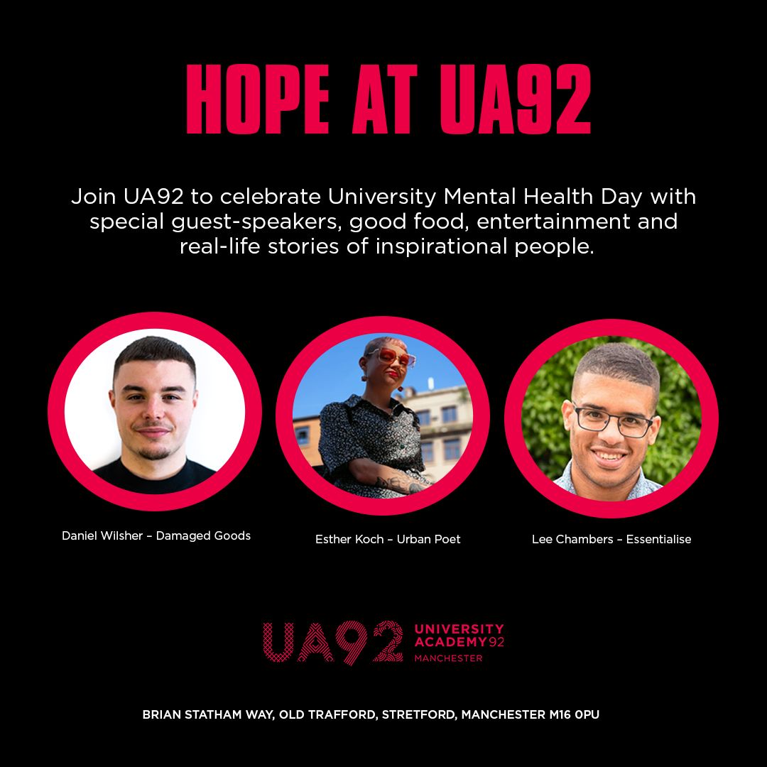 Lee Chambers to join UA92 for University Mental Health Day speaking event