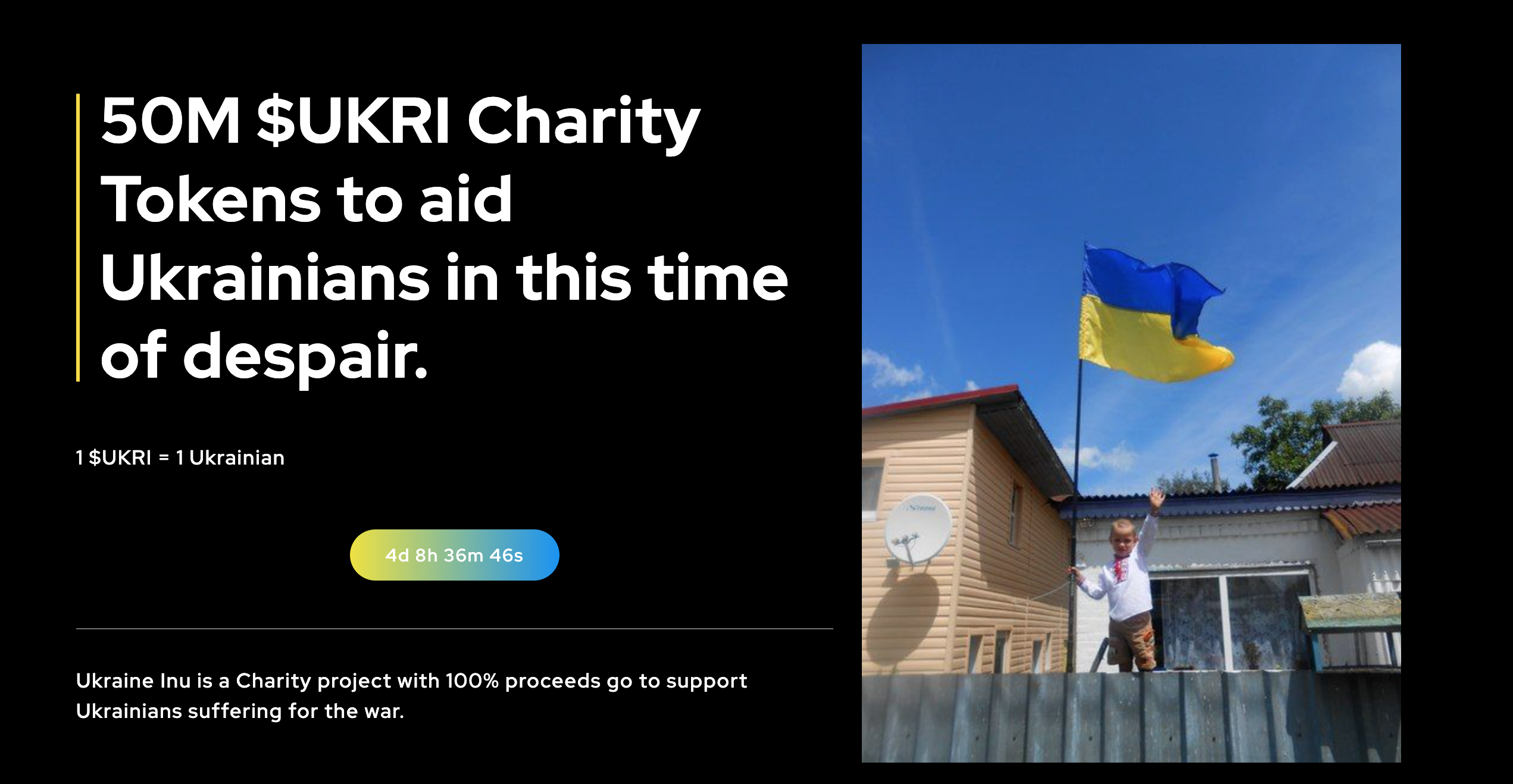 Ukraine Inu, a cryptocurrency that aims to give a helping hand to Ukrainians 