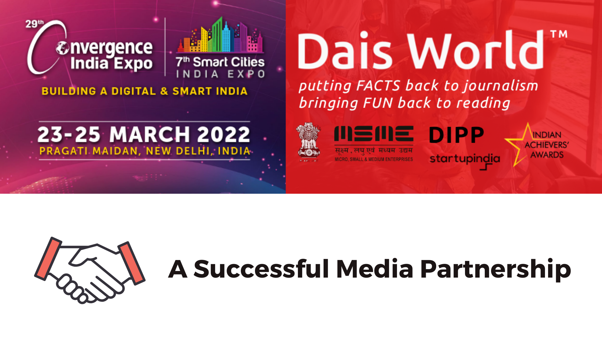Media partnership between Convergence India Expo 2022 and the Dais World witnesses a successful Fruition