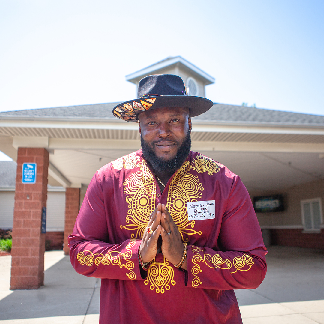 Celebrity Hat Designer Marquise Burns, Keynote Speaker at Dayton middle school students