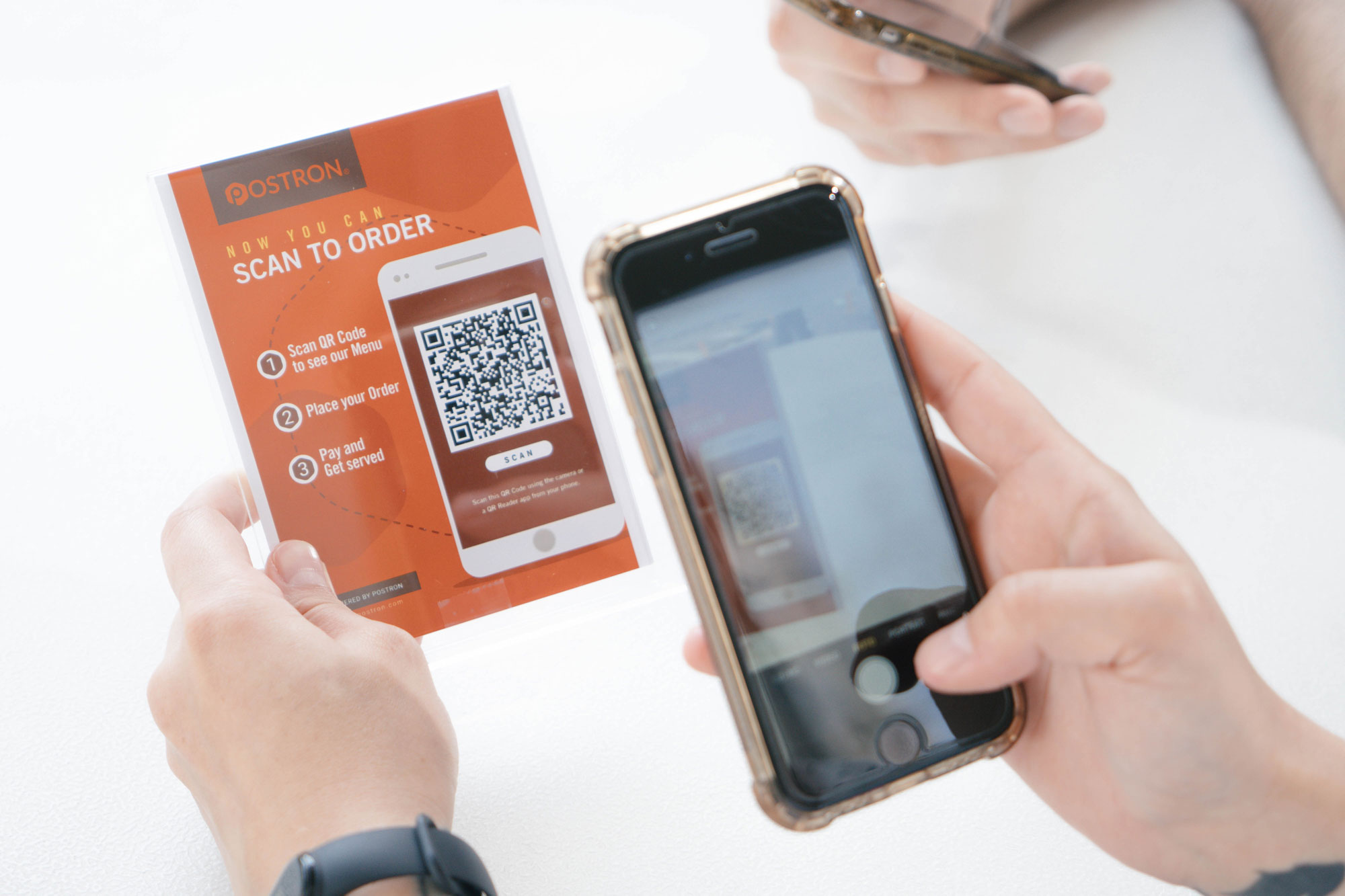 an example of a customer's loyalty card with a QR code