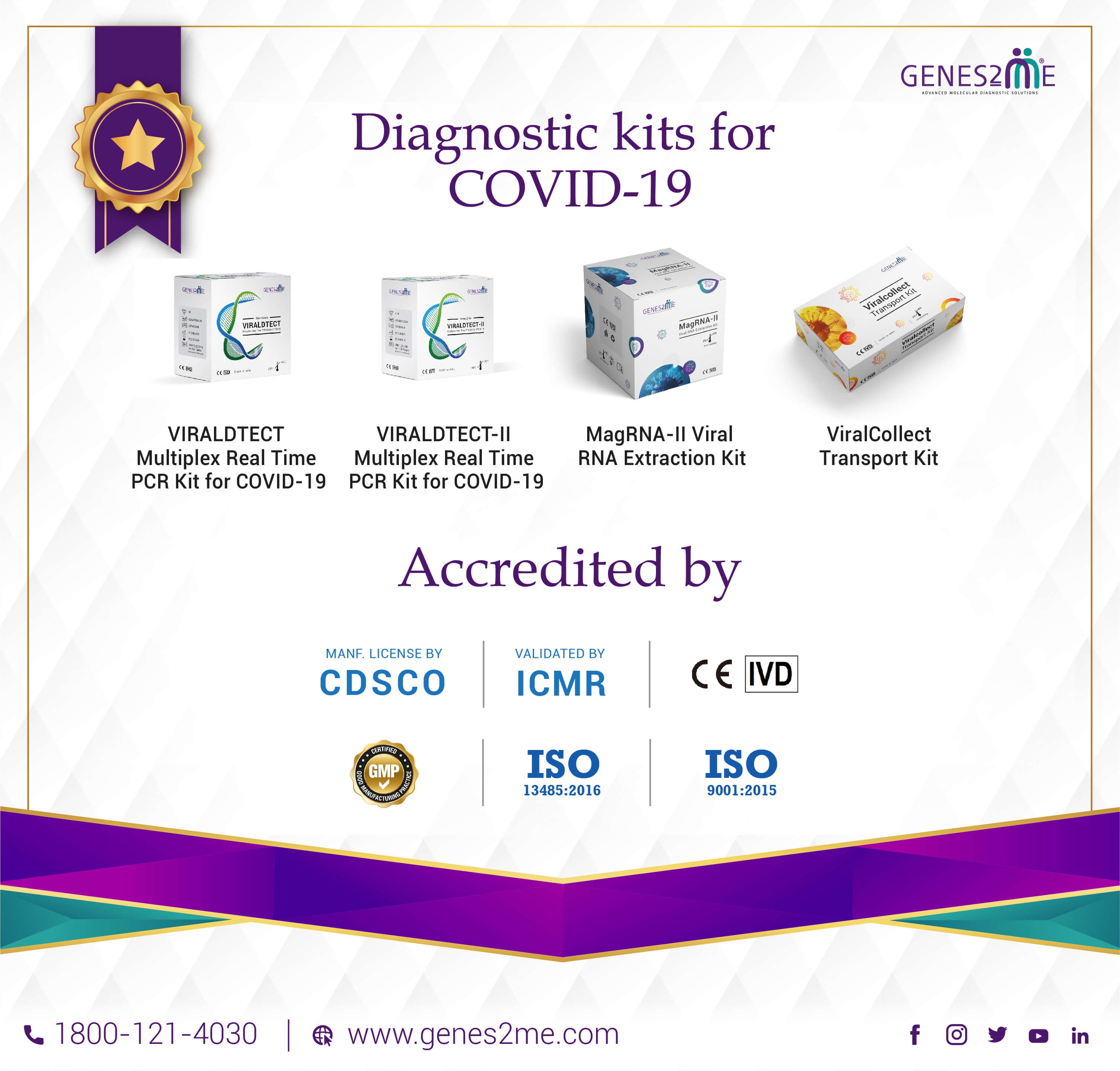 Genes2Me Becomes the Largest COVID-19 RT PCR Kit Manufacturer in India