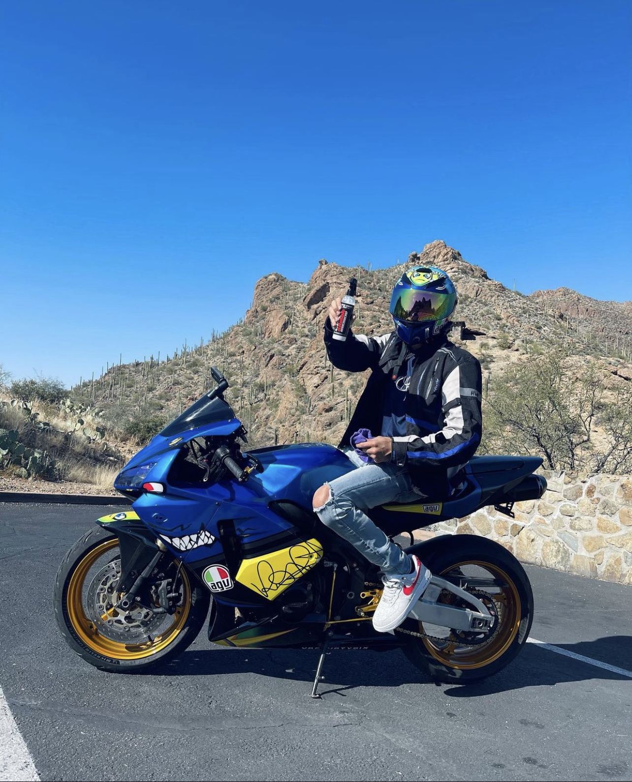 Social Media Influencer Official Yungin Is Back After Recovering From A Lethal Accident While Riding His Shark Street Bike