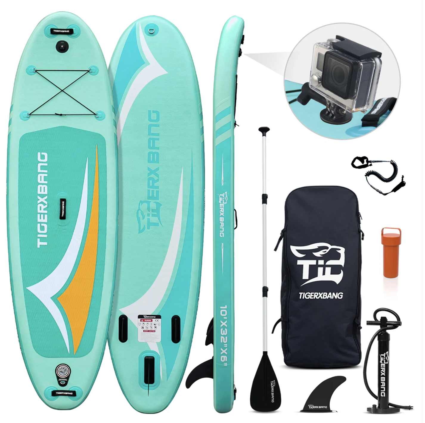 TIGERXBANG Introduces Camera Mount Feature on Its 10' SUP Board Aufblasbar