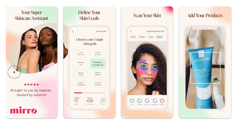 New app, Mirro, uses cutting edge AI to bring unbiased skincare advice and product recommendations to users 