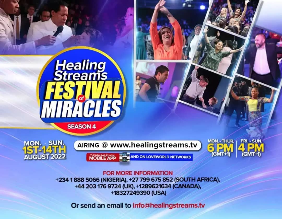 The Healing Streams Festival of Miracles - A harvest of testimonies