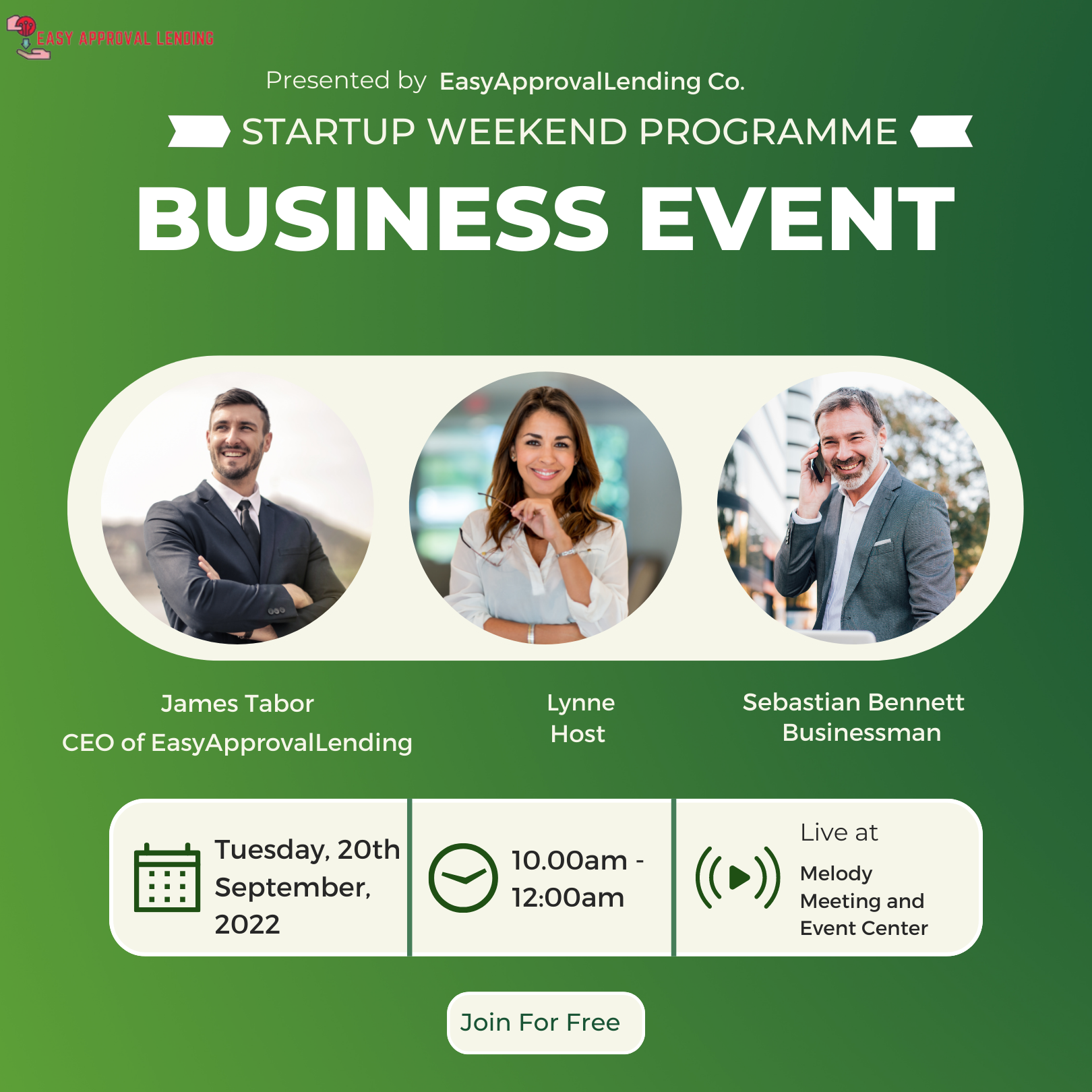 EasyApprovalLending Company Launches “Startup Weekend Programme”