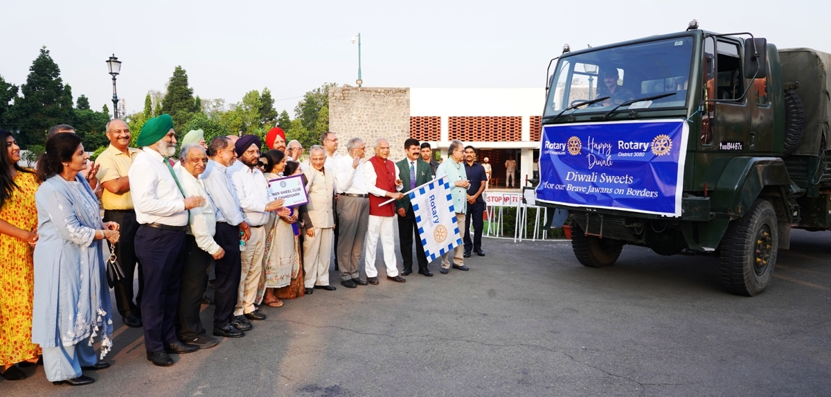 Rotarians remember soldiers on the Festival of Lights, Diwali