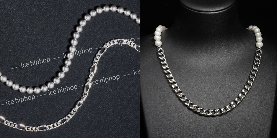 Mens Pearl Necklace With Stone Work MND9 | Mens pearl necklace, Pearl  necklace, Stone work