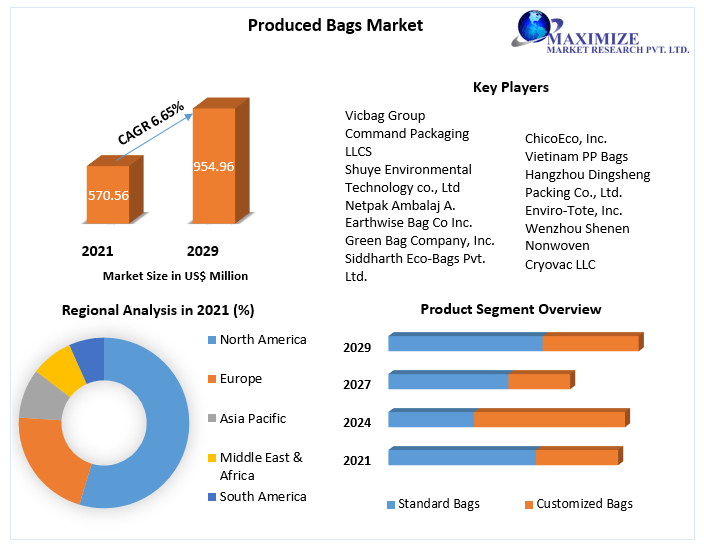 Produced Bags Market worth USD 954.96 Mn by 2029: Competitive Landscape, New Market Opportunities, Growth Hubs, Return on Investments