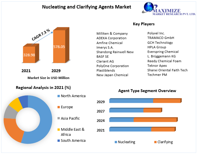 Nucleating and Clarifying Agents Market worth USD 578.05 Mn by 2029 Competitive Landscape, New Market Opportunities, Growth Hubs, R&D Investment by Key Players