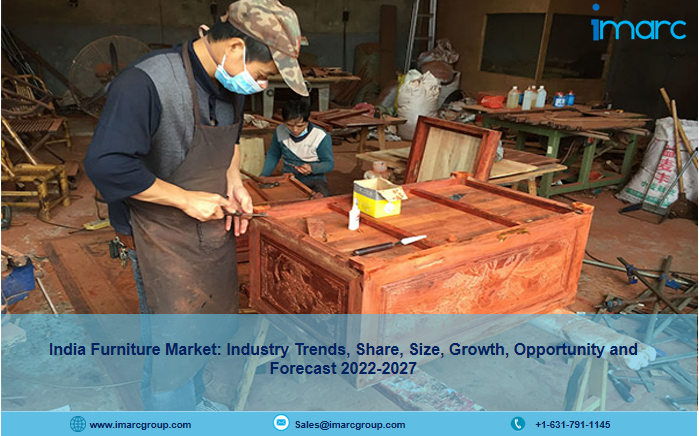 India Furniture Market to Grow at a CAGR of 12.00% in the Forecast Period of 2022-2027
