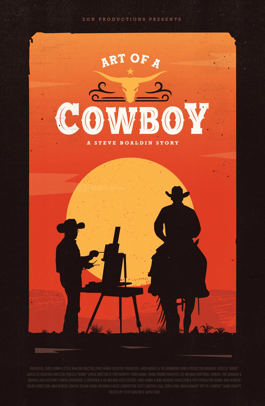 Documentary The Art of a Cowboy: A Steve Boaldin Story, based on the Award Winning series, now on Amazon and PBS