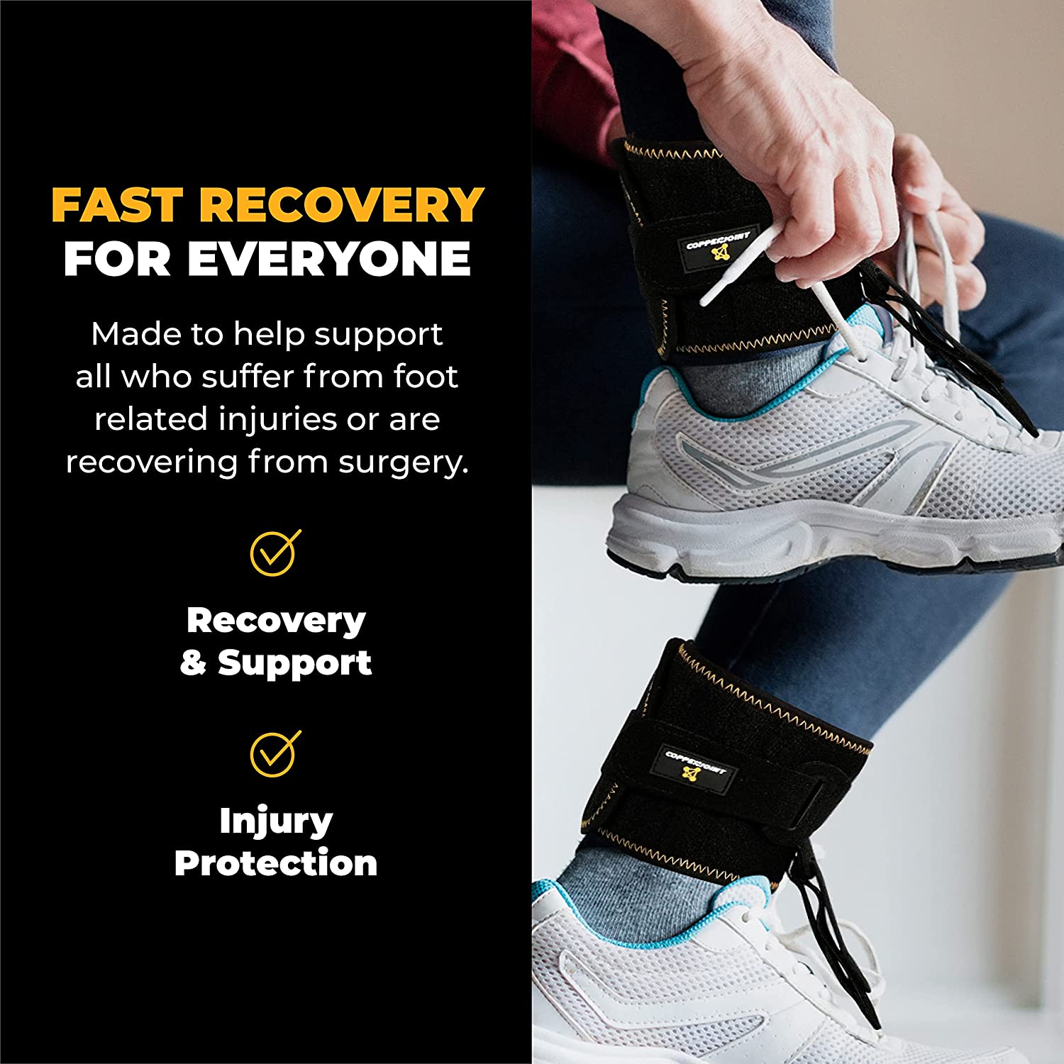 New Drop Foot Brace For Walking With Shoes Provides Great Foot Support For People With Foot Injury