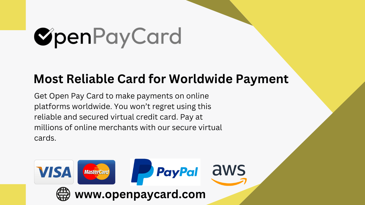 Introducing OpenPayCard: The Safe and Reliable Way to Purchase Virtual Credit Cards in 2023