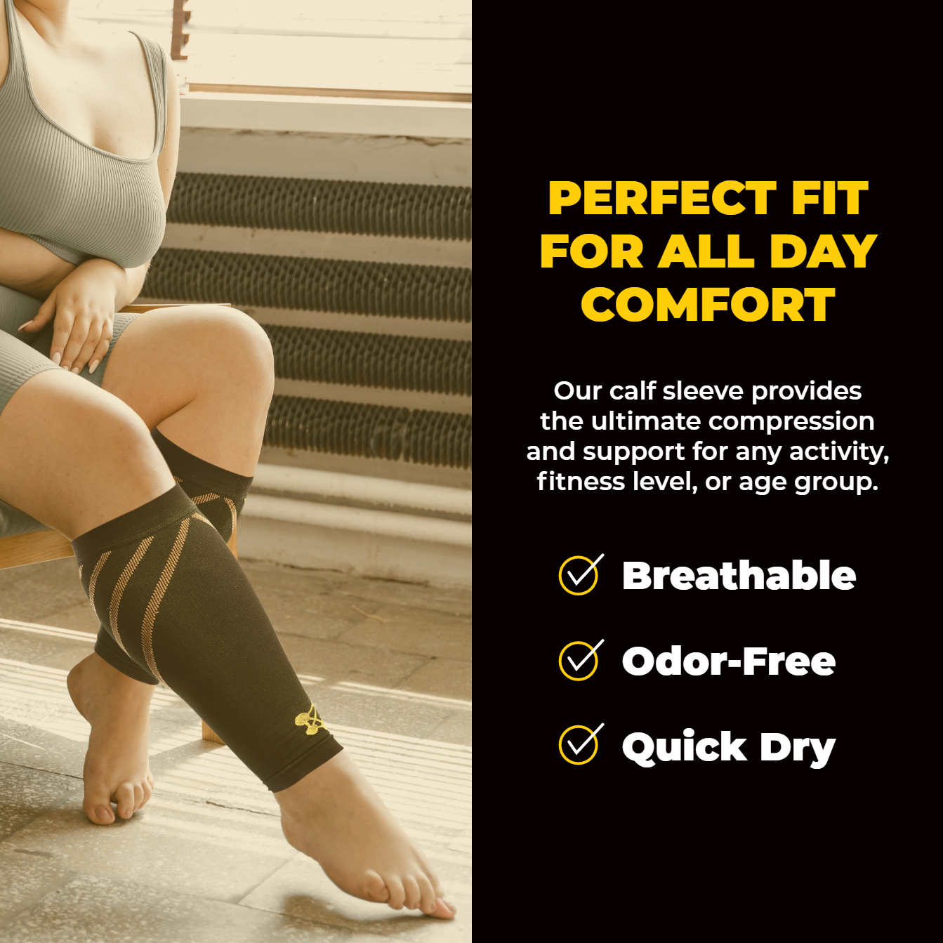 New Wide Calf Compression Sleeve For Men Provides Great Calf Support For People With Calf Injury