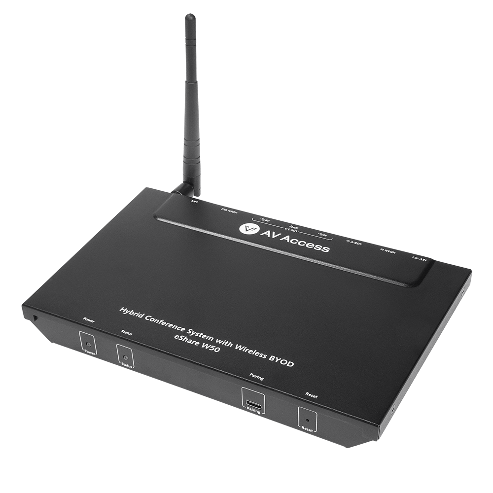 AV Access Launches eShare W50 Wireless Presentation System as a ClickShare Alternative for Hybrid Meetings AV Access Launches eShare W50 Wireless Presentation System as a ClickShare Alternative for Hybrid Meetings