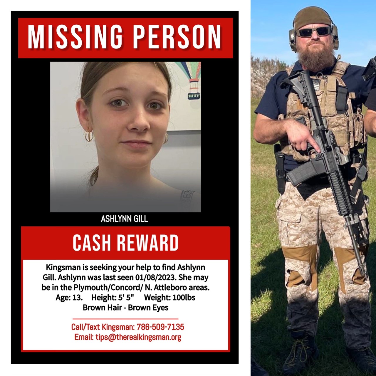 USPA dispatches former Navy SEALs to Massachusetts to search for a 13-year-old girl who has been reported missing