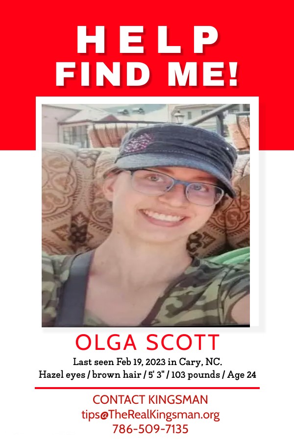 Kingsman is seeking the public's help in finding Olga Scott