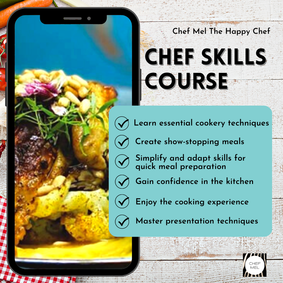 Award-Winning Chef Mel aka ‘The Happy Chef’ Announces New Chefs Skills Online Course
