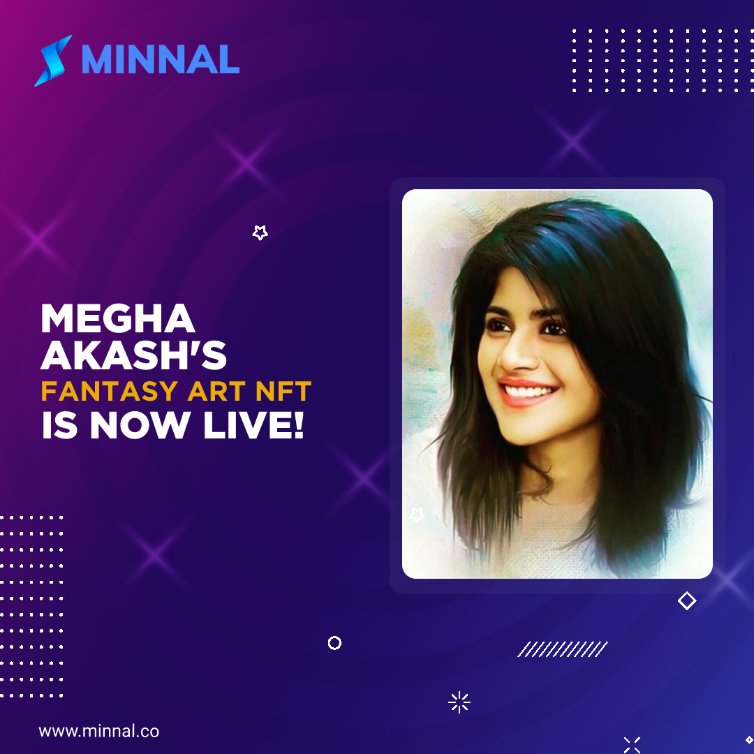 Minnal NFT enters OpenSea Marketplace and announces next celebrity card for actress Megha Akash