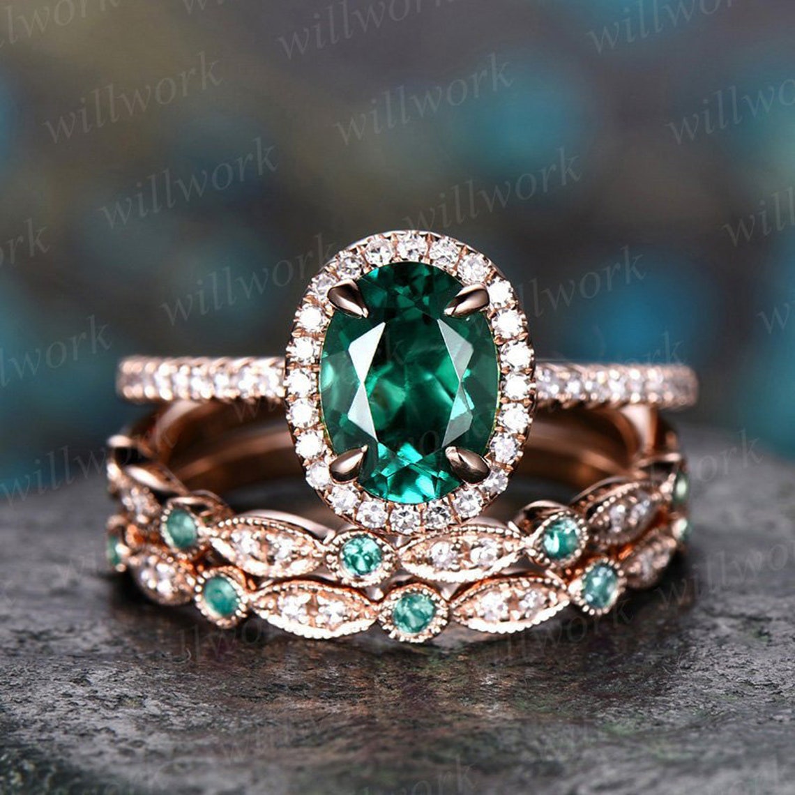 Spring 2023 Release Adds Extraordinary Value To Willwork Jewelry Green Stone Rings