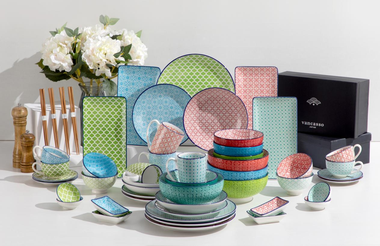 Vancasso's Stoneware Dinnerware Sets Offer a Colorful and Healthy Lifestyle