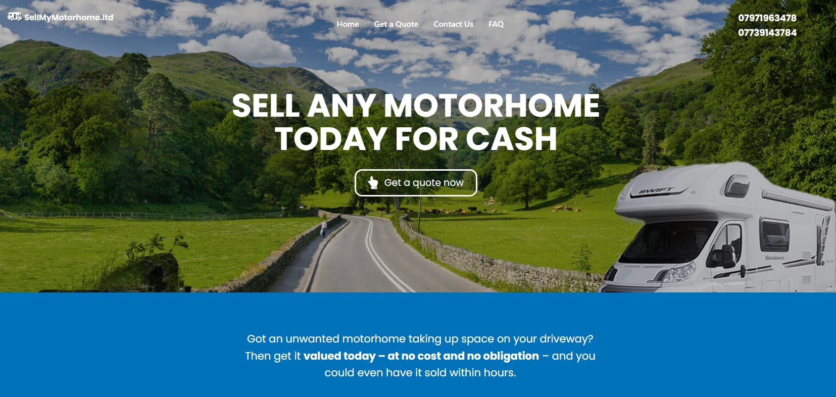 SellMyMotorhome.ltd offers a friendly solution for motorhome owners to sell their unwanted vehicles and get paid on collection.