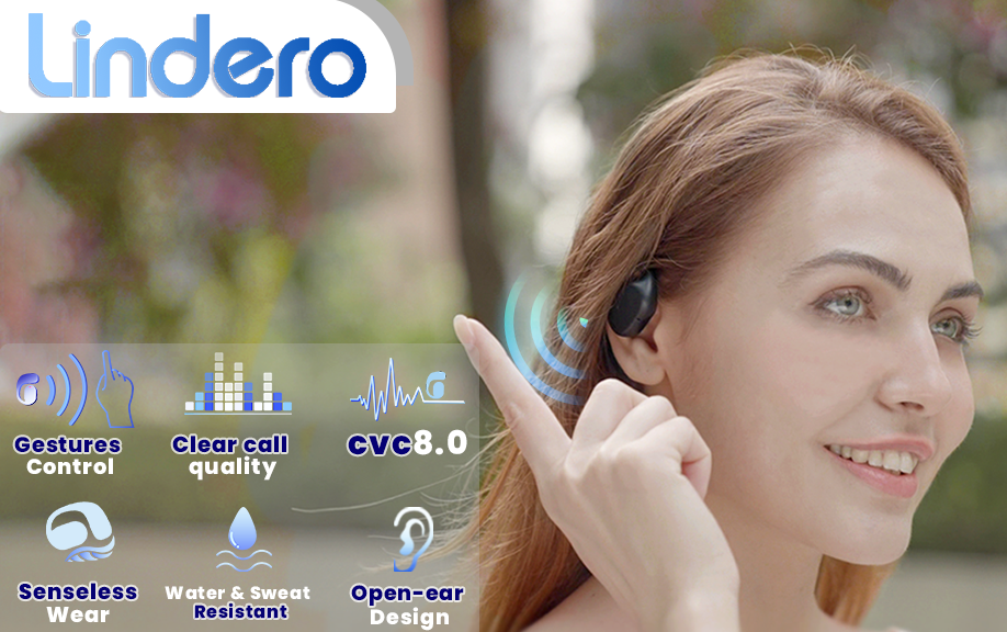 The Perfect Combination of Music and Sports - Gestural Open Wearable Stereo Earphones