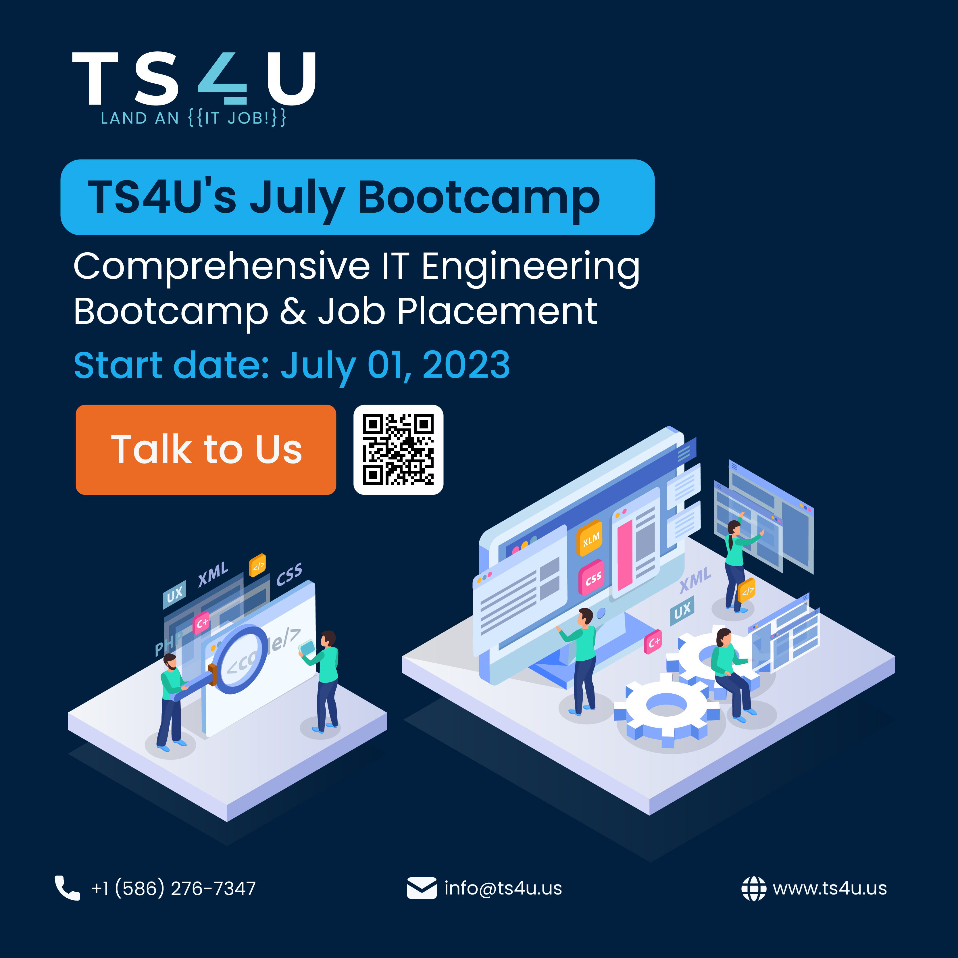 TS4U's July Bootcamp: Comprehensive IT Engineering Bootcamp & Job Placement
