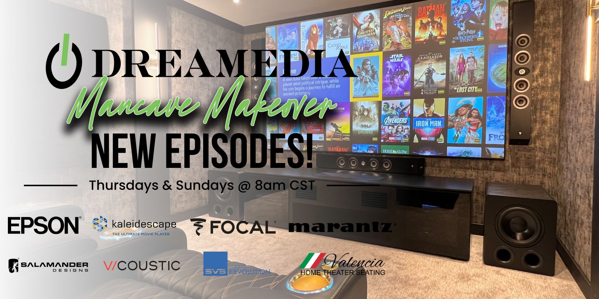 Dreamedia Home Theater Announces Premiere of Dreamedia Man Cave Makeover Series, the Biggest Home Theater Giveaway on YouTube