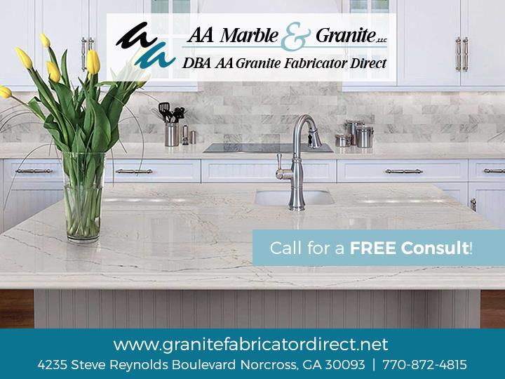 Custom Granite Countertops From AA Granite Fabricator Direct Provides Homeowners Better Choices for Kitchens and Bathrooms in Norcross, GA