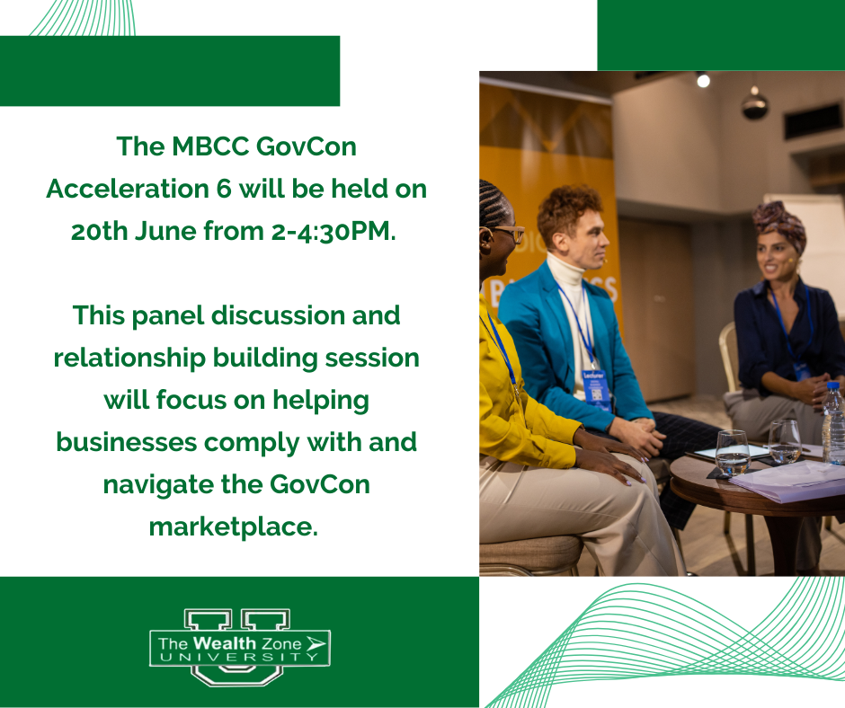 Small Enterprise House owners To Achieve Entry To Life-Altering Knowledge And Expertise At MBCC GovCon Acceleration 6