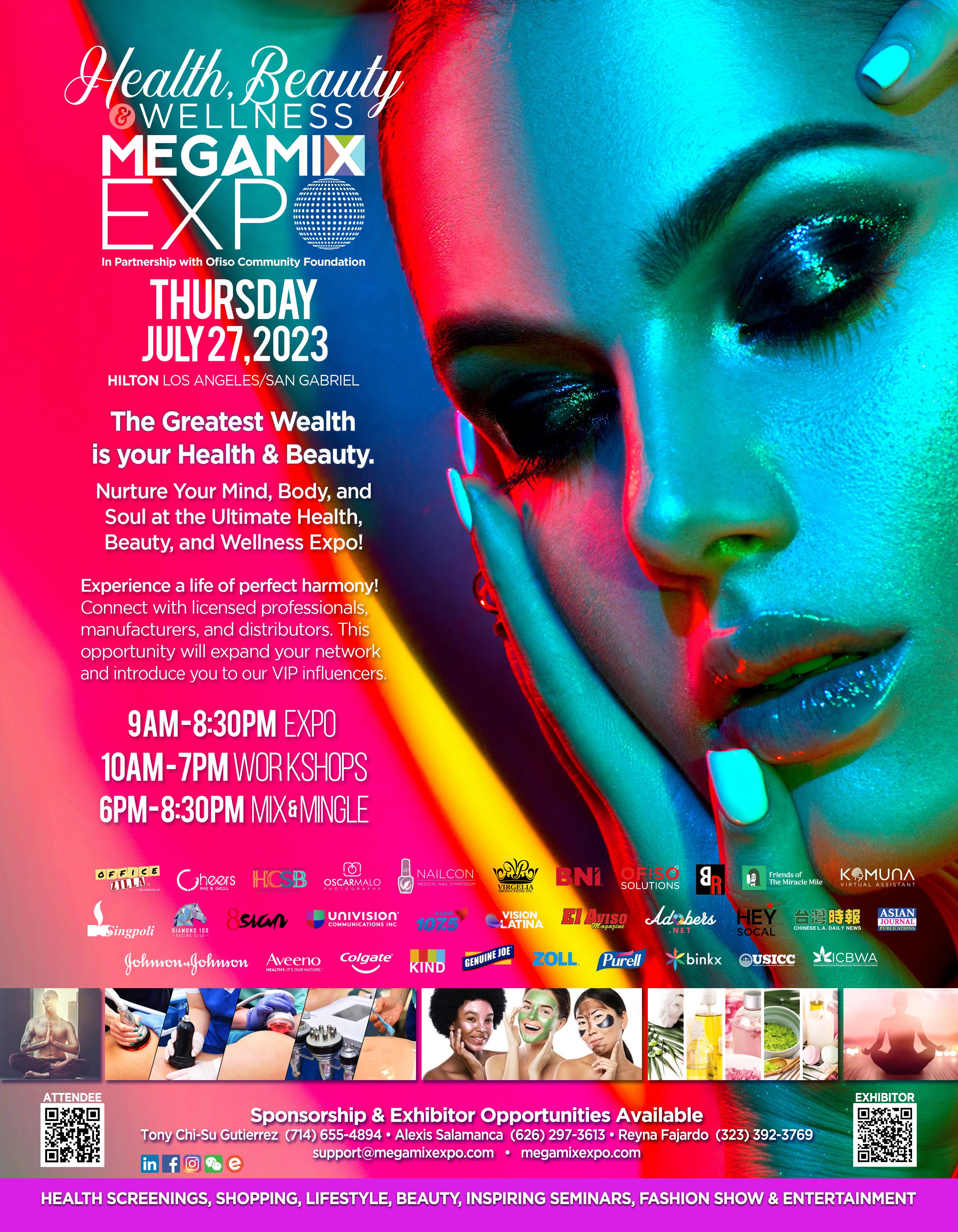 Hilton Los Angeles San Gabriel Hosts the 2023 Health Beauty and Wellness MegaMix Expo on July 27th