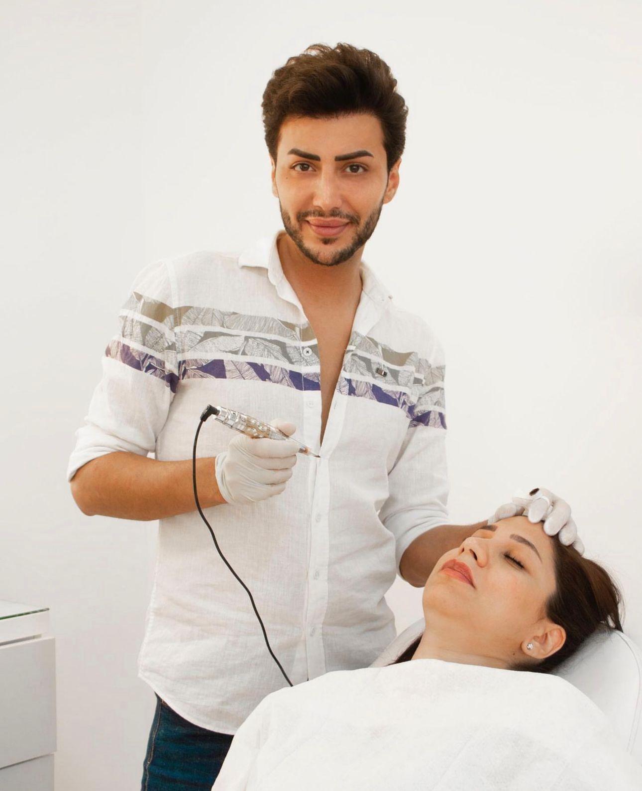 Yes for permanent makeup with Ahmad Salah Ahmad Al-Barghouthi
