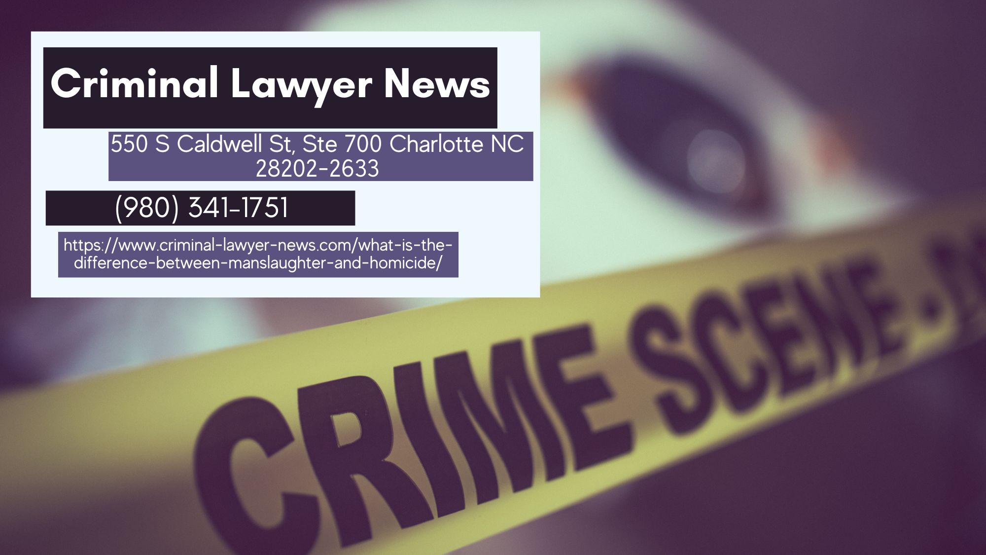 Criminal Lawyer News Releases Comprehensive Article on Manslaughter vs. Murder Distinctions in New Jersey
