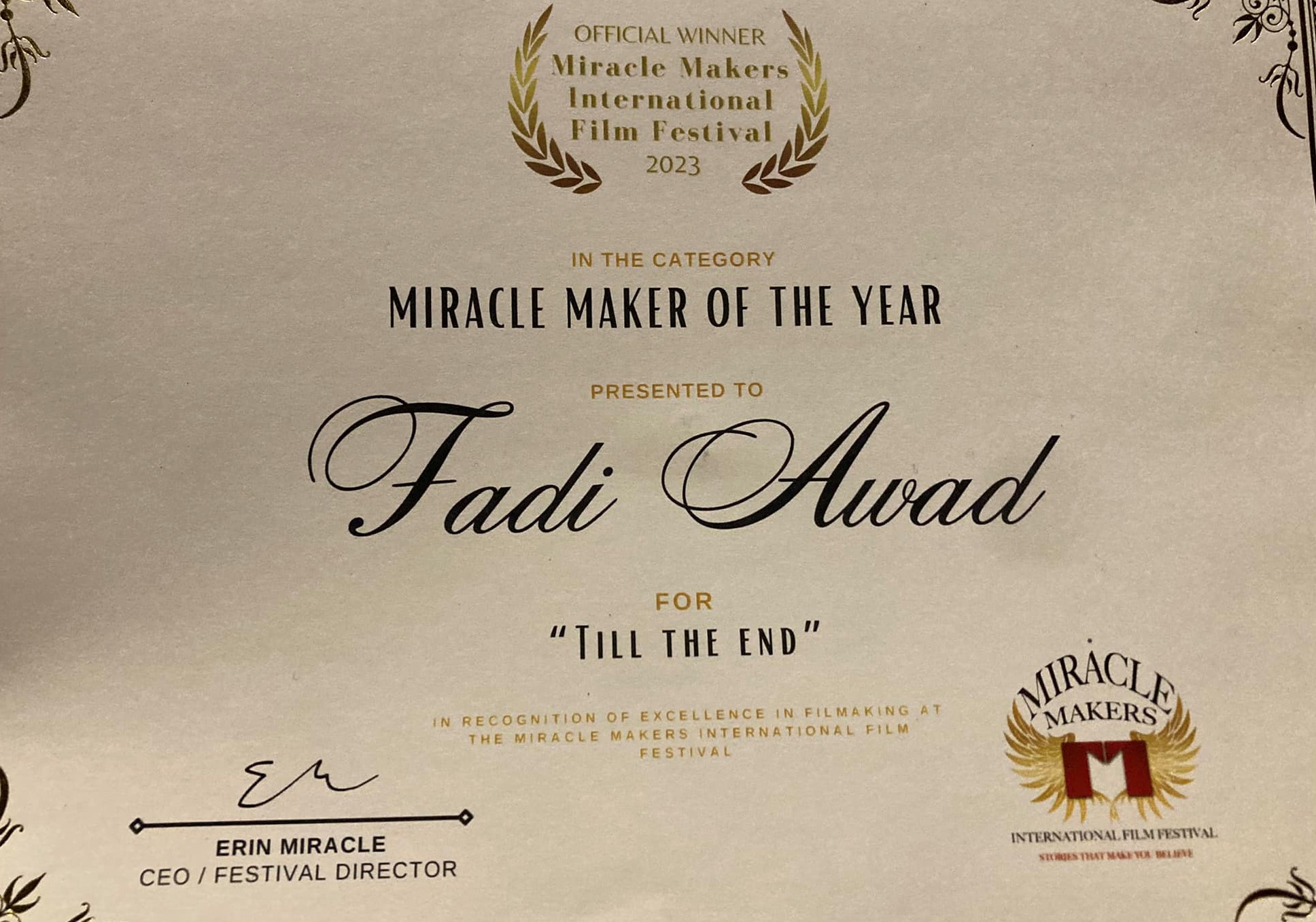 Fadi Awad: The Miracle Maker Of The Year